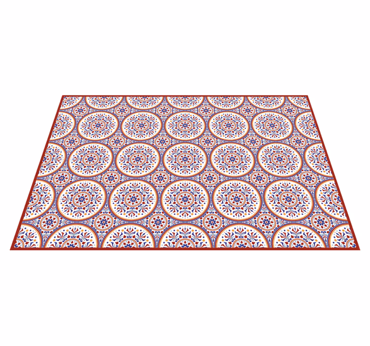 Majolica tiles vinyl hall rug - TenStickers