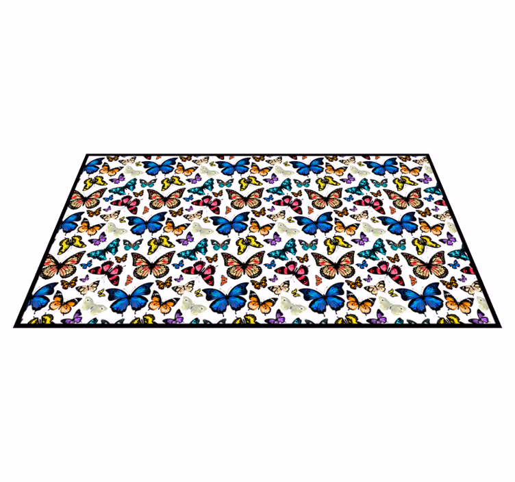 Butterfly Collection animal mat - TenStickers