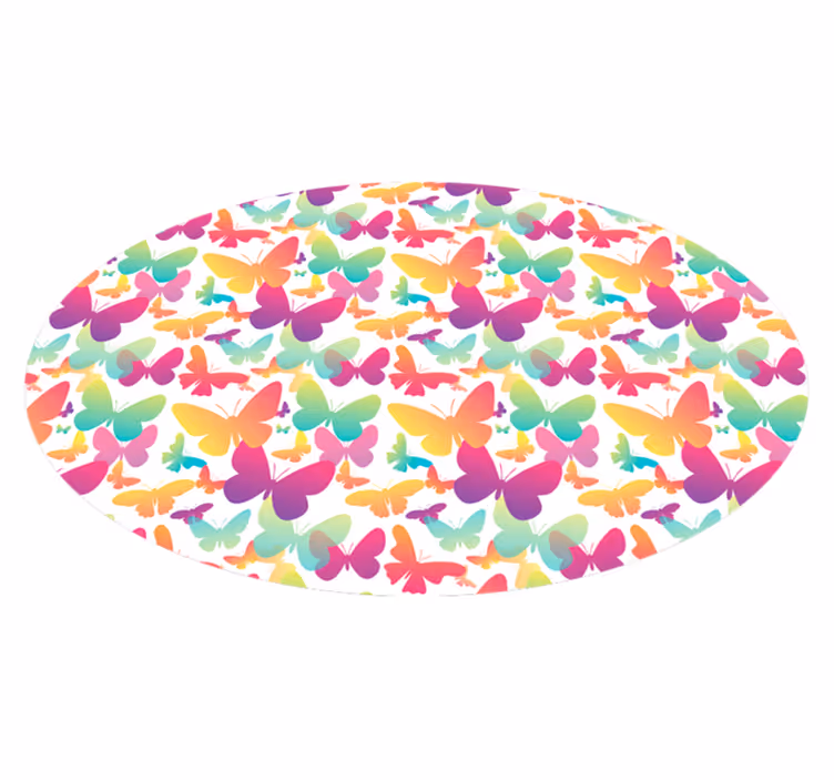 Butterfly Array animal mat - TenStickers