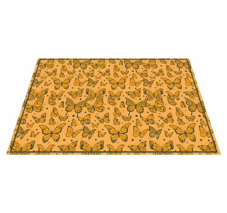 Butterfly Delight animal mat - TenStickers