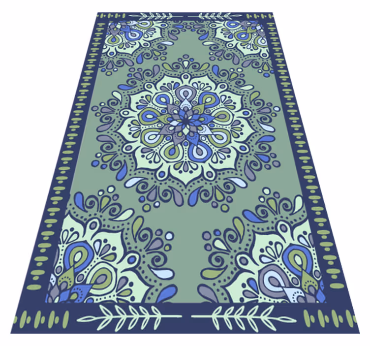 Mandala rug with mandala design centerpiece - TenStickers