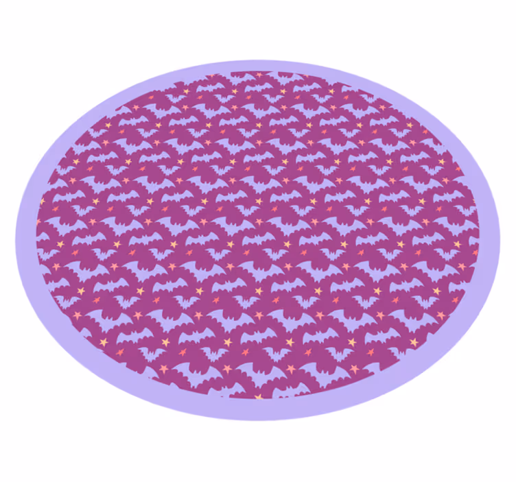 Halloween rugs with halloween bat motif - TenStickers