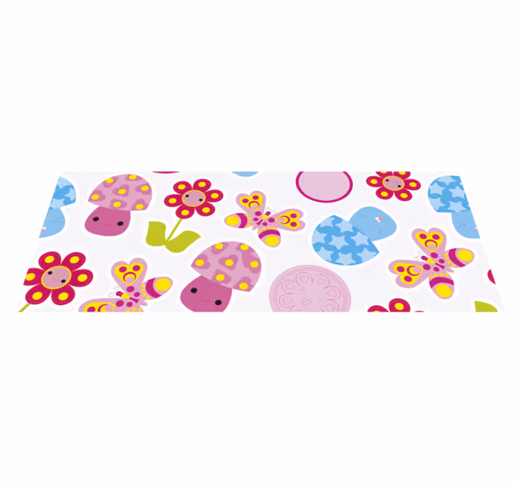 Colorful Nursery Shapes kids carpet - TenStickers