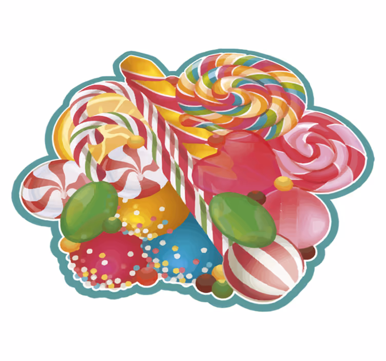 Candy Delight event carpet - TenStickers