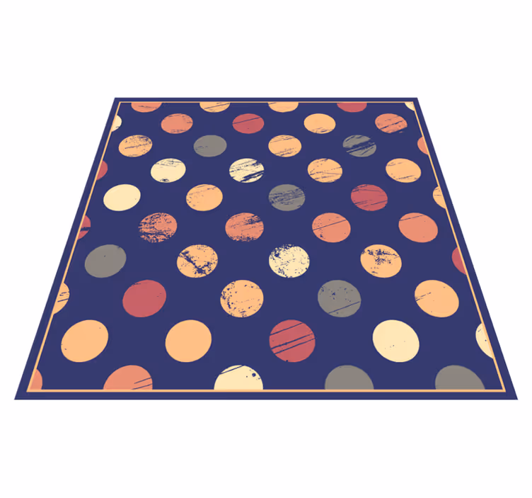 Abstract Dotted Pattern geometric rug - TenStickers