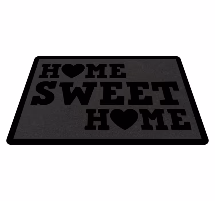 Home Sweet Home quote rug - TenStickers