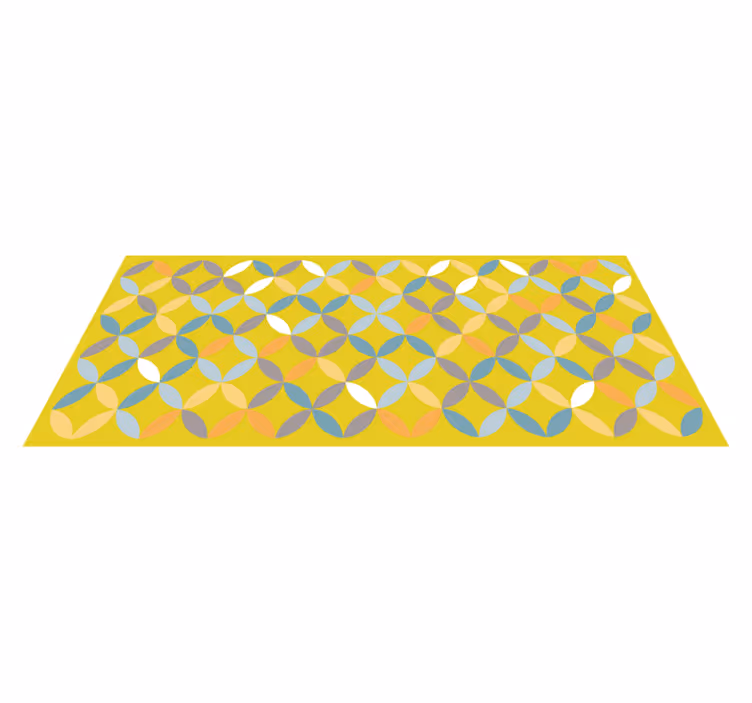 Geometric rug abstract geometric design - TenStickers