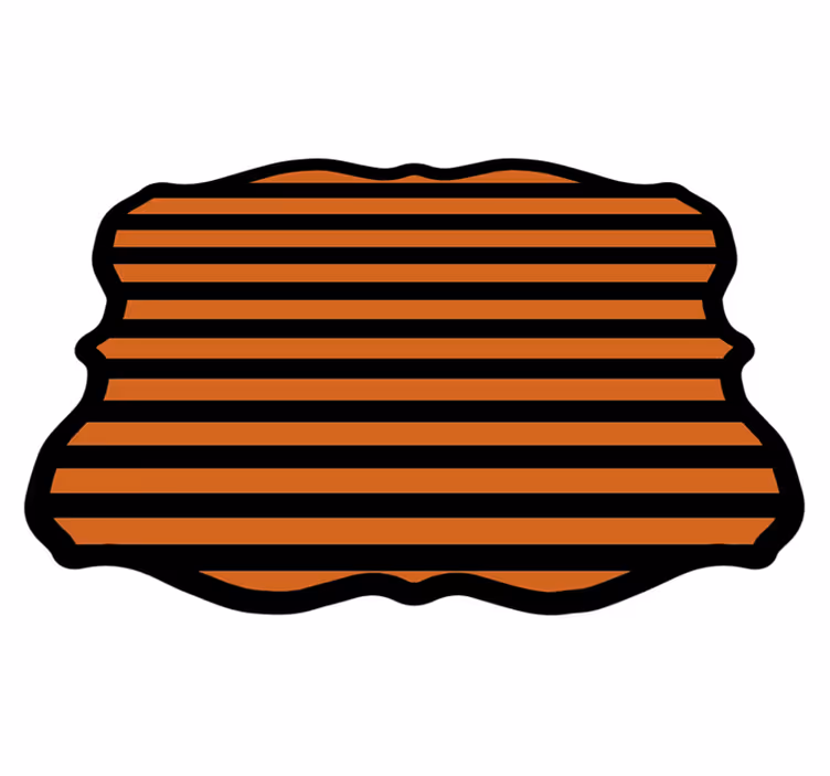 Halloween stripes halloween rugs - TenStickers