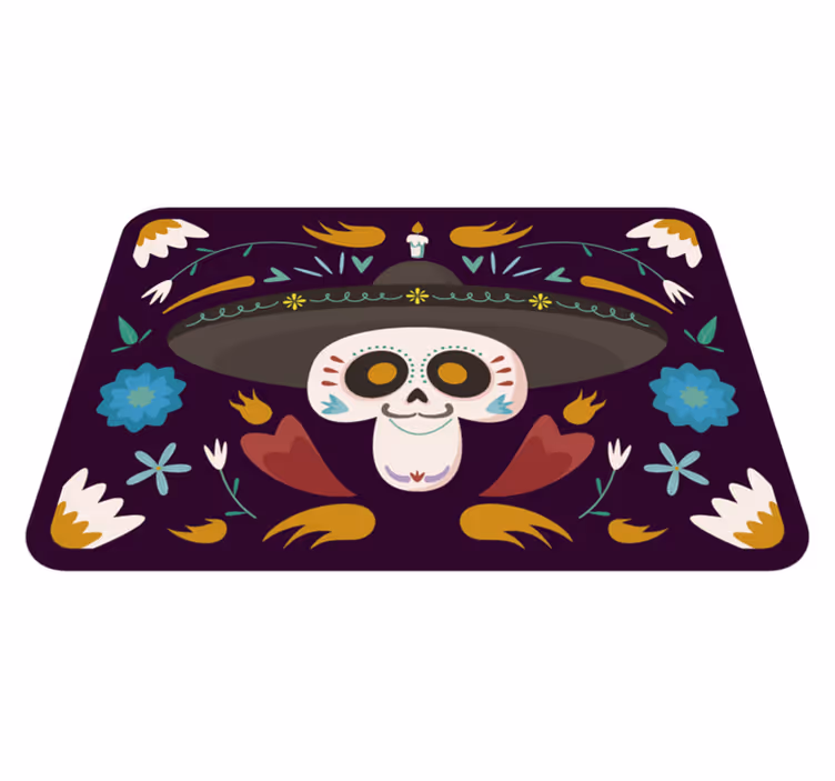Festive Skull Imagery event carpet - TenStickers