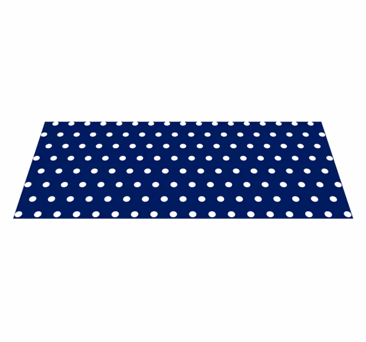 Polka Dotted Decor minimalistic rug - TenStickers