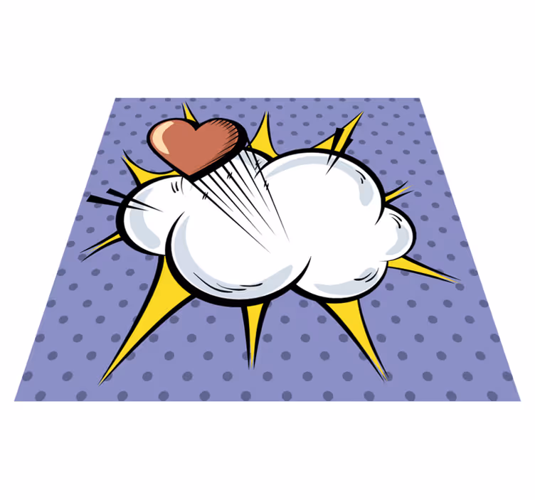 Pop Art Explosive game rug - TenStickers
