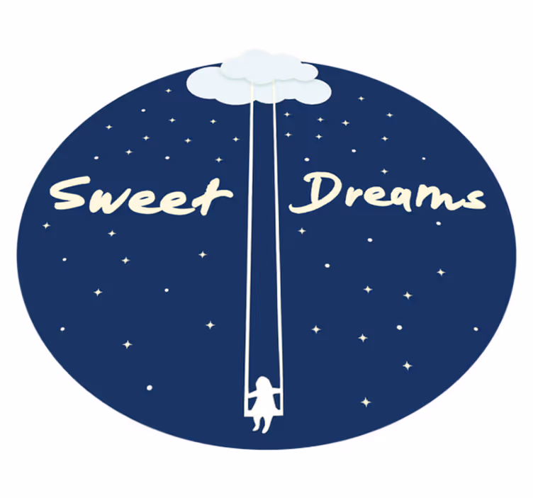 Sweet Dreams Swing nursery rug - TenStickers