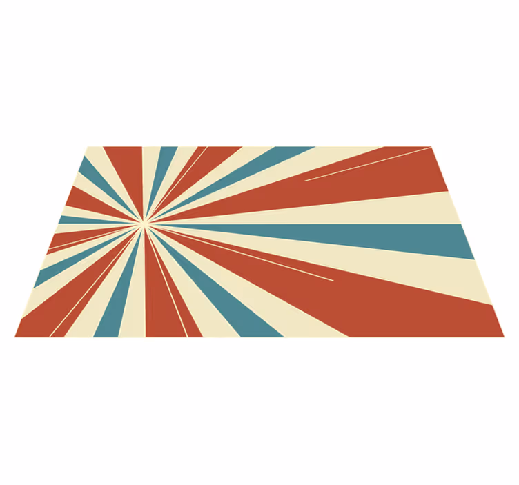 Radiant Sunburst geometric rug - TenStickers