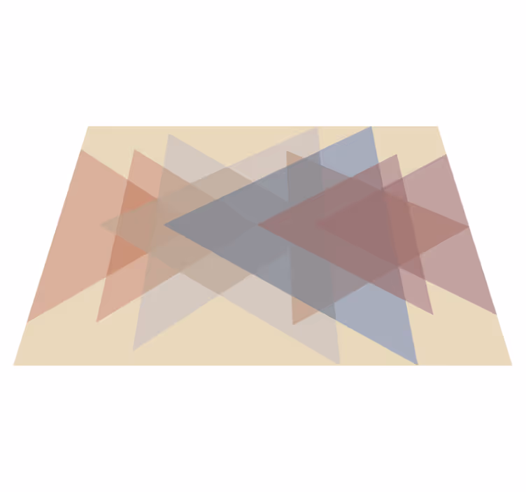 Geometric rug geometric overlap - TenStickers