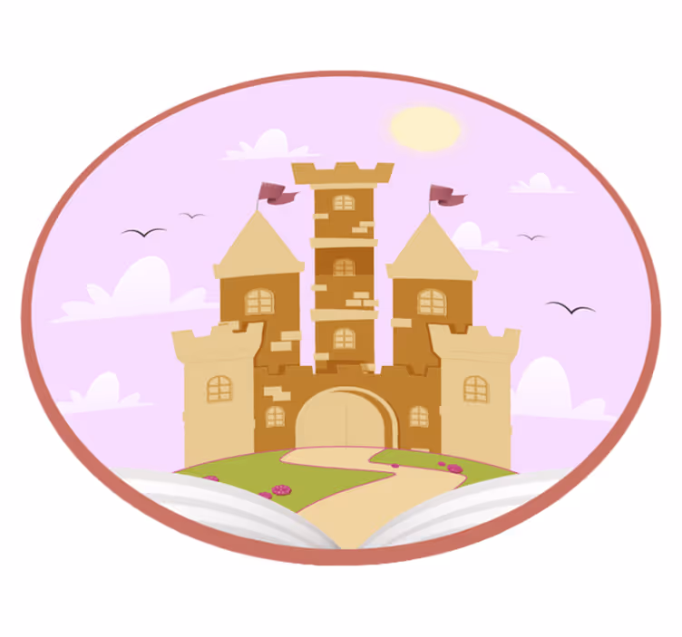 Fairytale Castle kids carpet - TenStickers