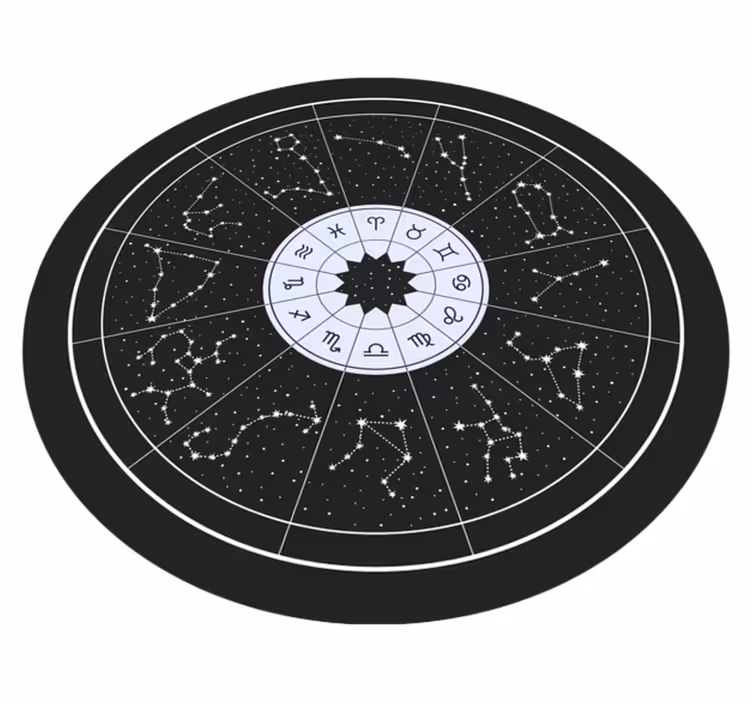 Celestial zodiac bedroom carpet - TenStickers