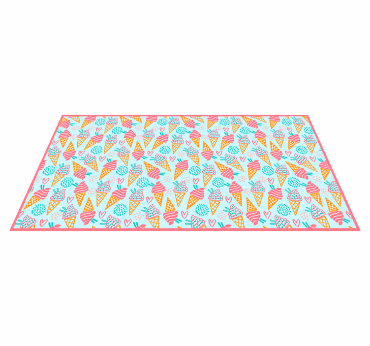 Ice Cream Fun kids carpet - TenStickers