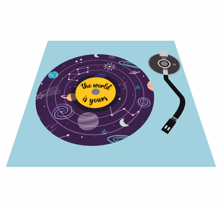 World Exploration Theme kids carpet - TenStickers