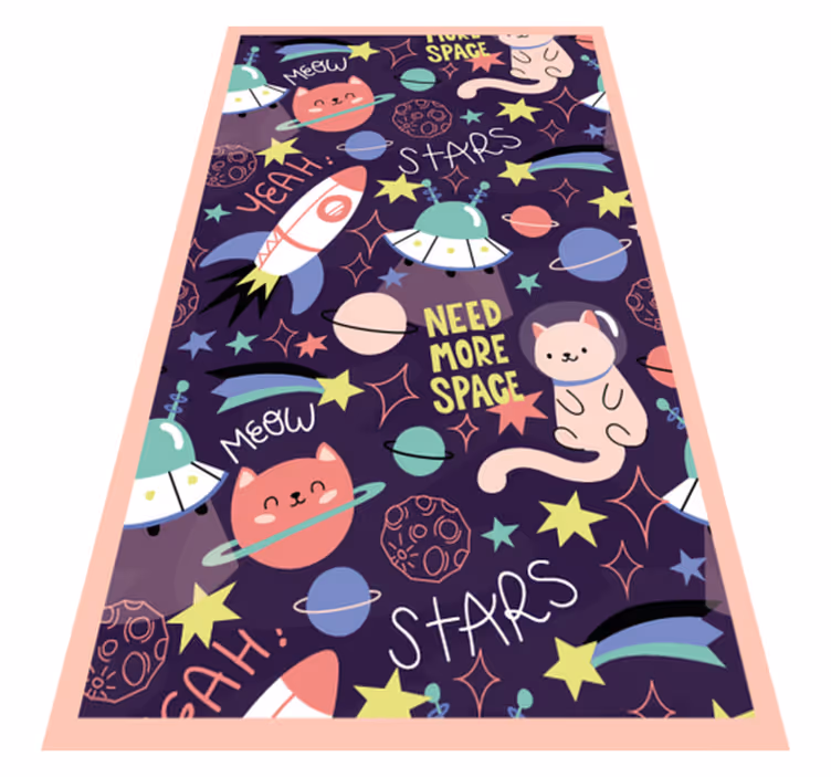 Space-Themed Playarea kids carpet - TenStickers