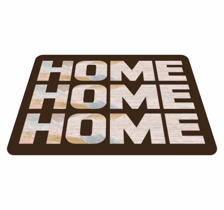 Welcome Home Entryway quote rug - TenStickers