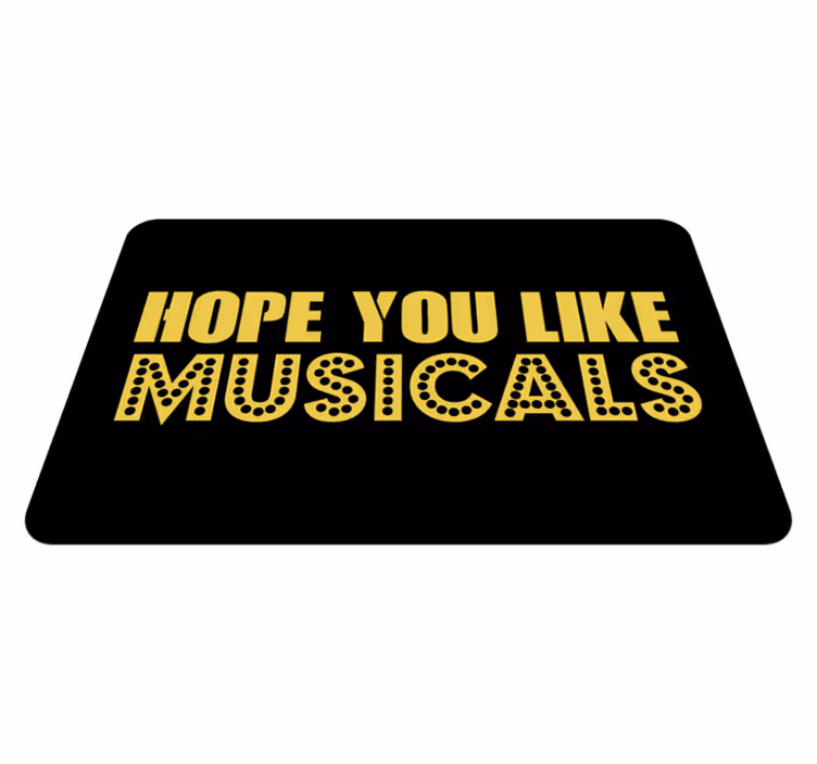 Hope Like Musicals quote rug - TenStickers
