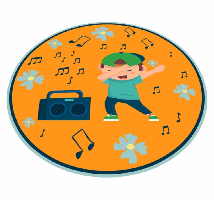 Children's Dance Imagery kids carpet - TenStickers
