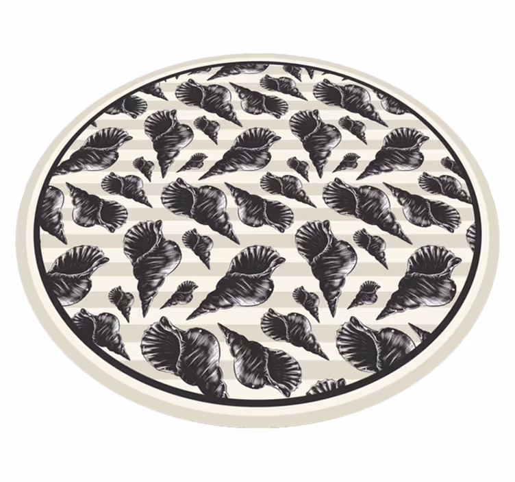 Botanical Foliage Motif floral rug - TenStickers