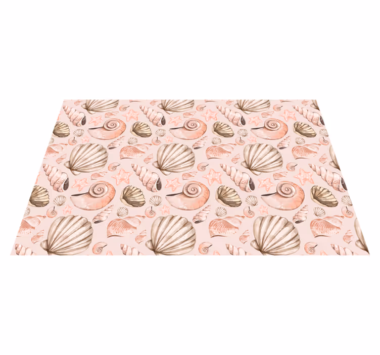 Seashell Patterns animal mat - TenStickers