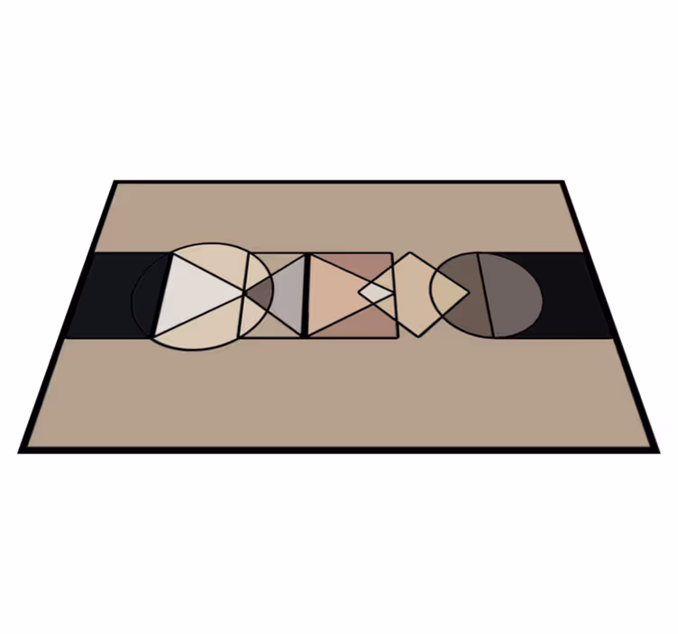 Abstract Geometries geometric rug - TenStickers