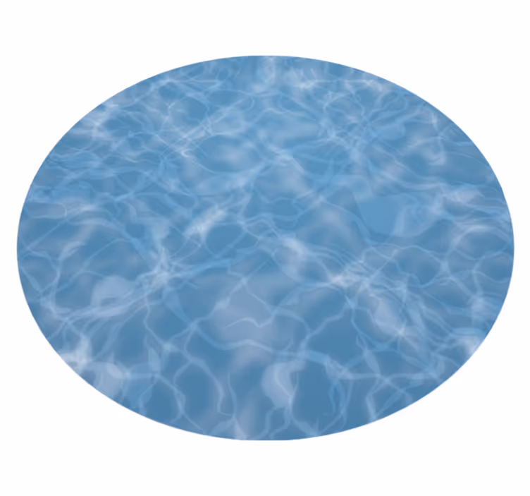 Aquatic Surface Illusion marble rug - TenStickers