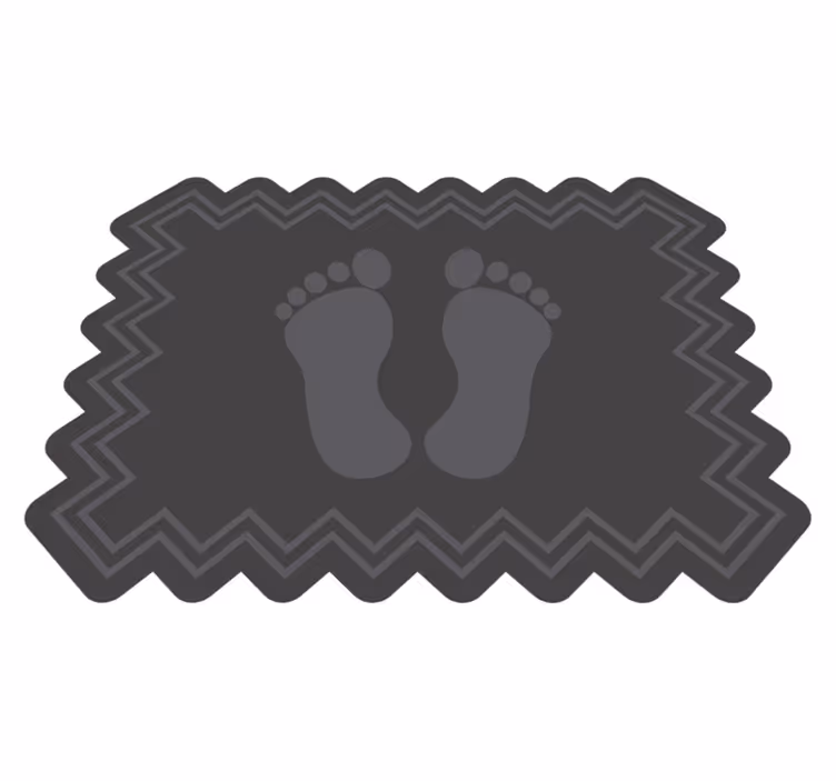 Footprint Bathmat bathroom mat - TenStickers