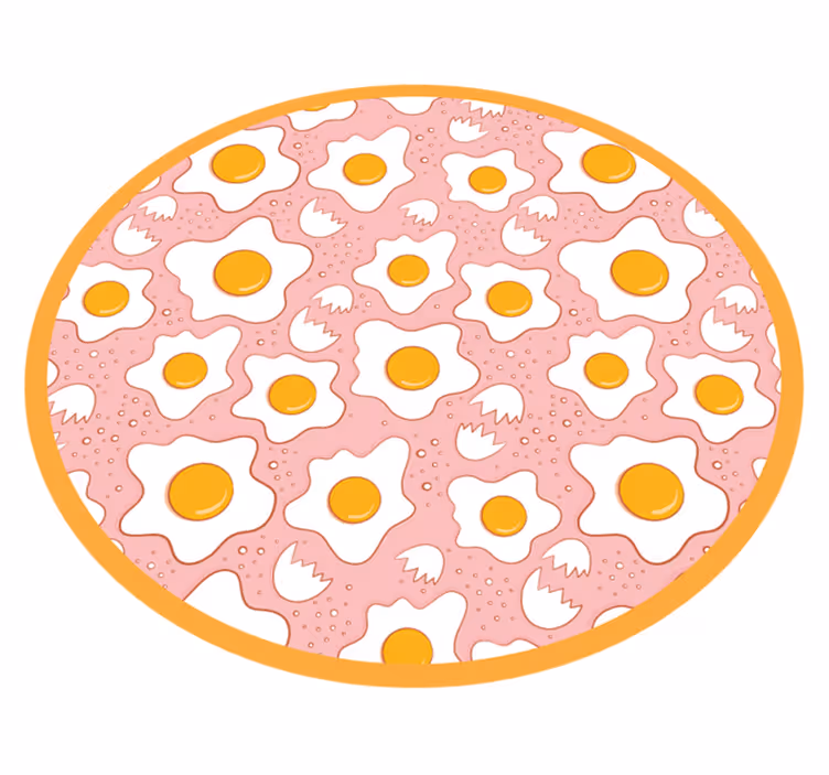 Circular Egg Pattern kids carpet - TenStickers