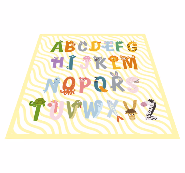 Alphabet carpet for fun learning activities - TenStickers