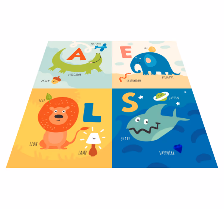 Alphabet carpet for learning the alphabet - TenStickers