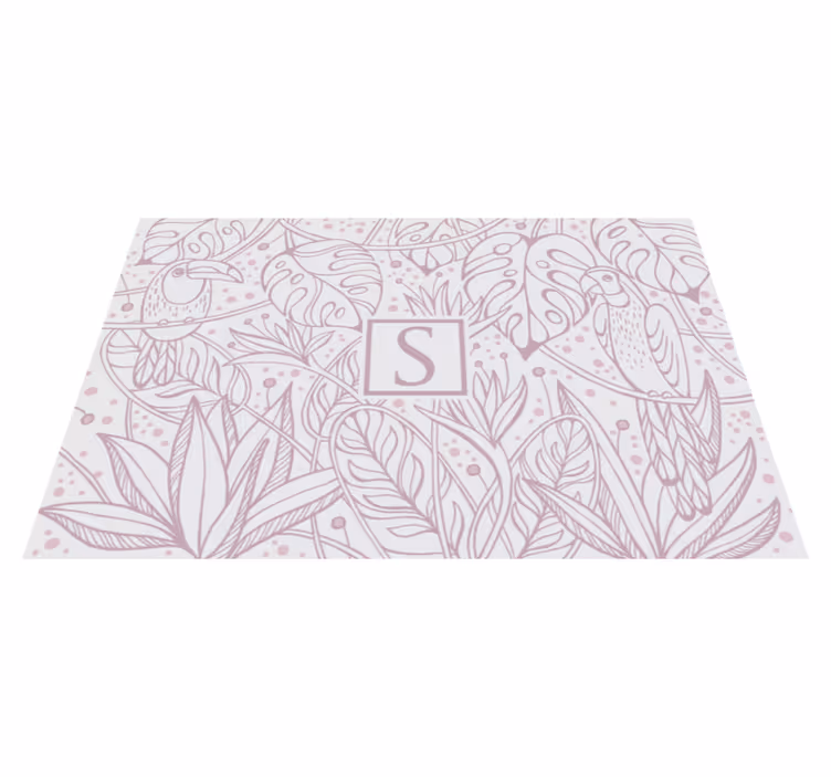 Custom Jungle Motif customized mats - TenStickers