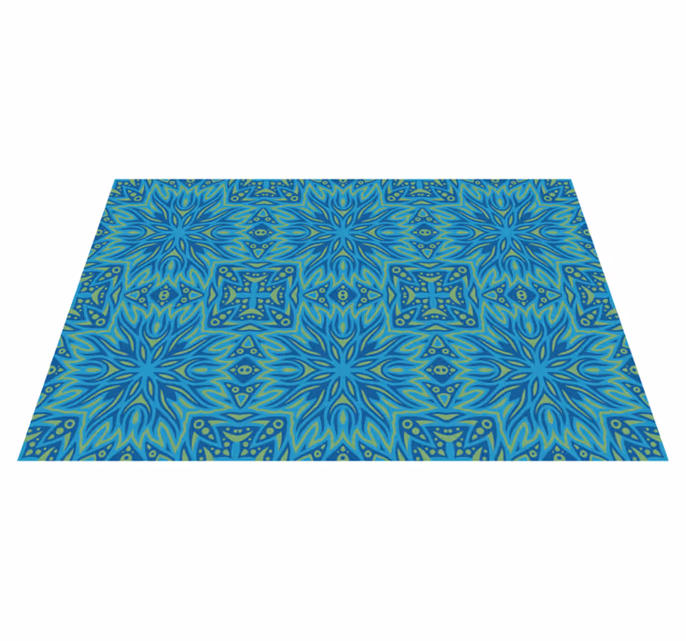 Blue Inspired Symmetry navy rug - TenStickers