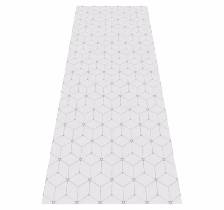 Geometric rug with tiled pattern design - TenStickers