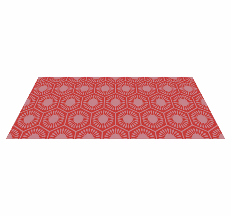 Circular Motif Ensemble geometric rug - TenStickers