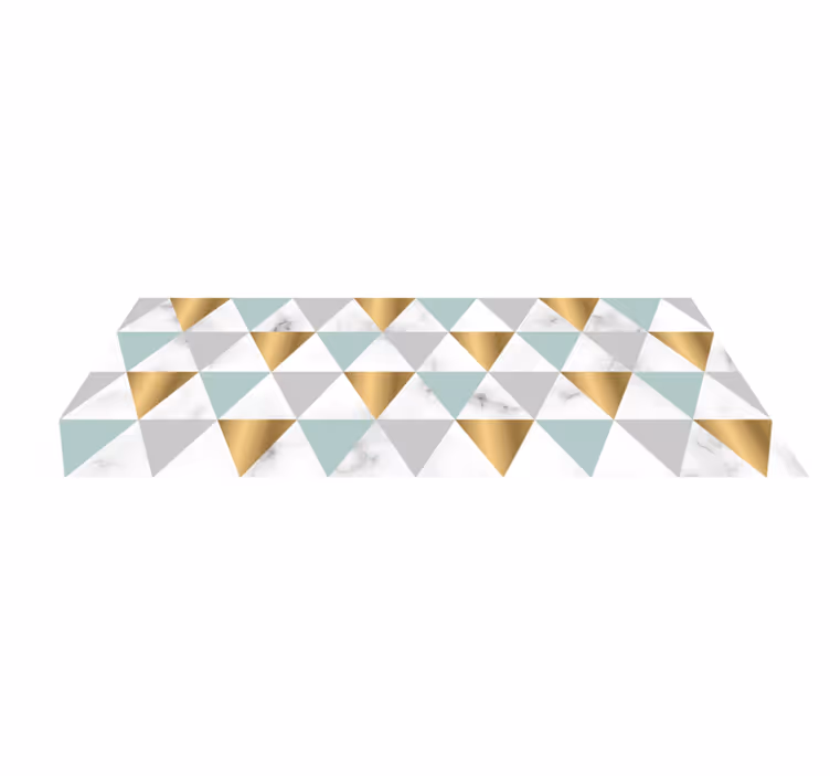 Geometric rug geometric triangle mosaic - TenStickers