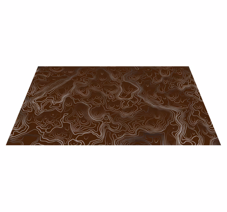 Contour Topographic living room rug - TenStickers