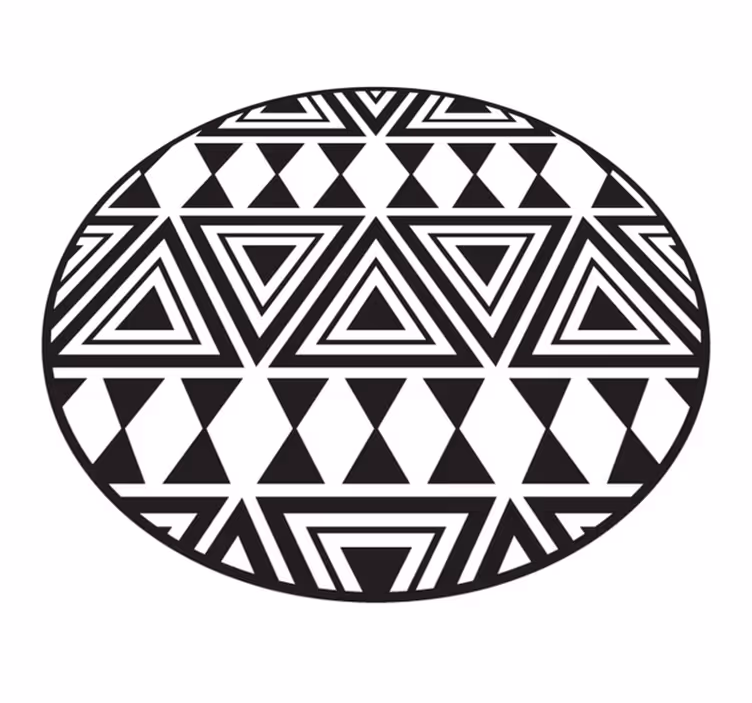edgy diamonds modern  vinyl rug - TenStickers