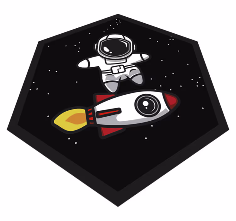 Astronaut Adventure kids carpet - TenStickers