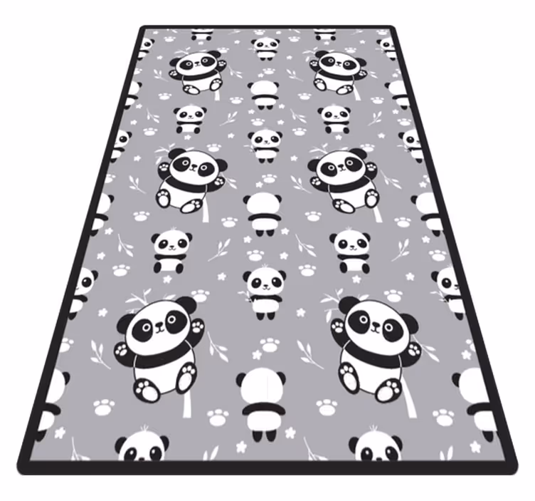Panda Playtime kids carpet - TenStickers