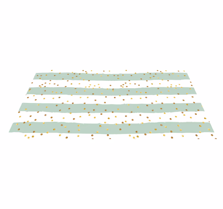 Striped Polka Dots stripes rug - TenStickers