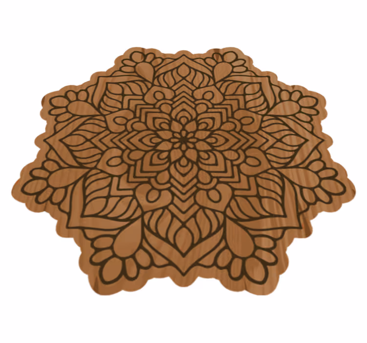 Mandala rug of intricate design - TenStickers