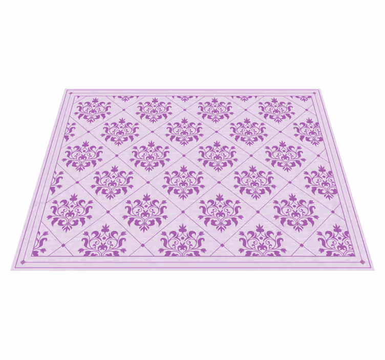 Ornate Damask Pattern vintage rug - TenStickers