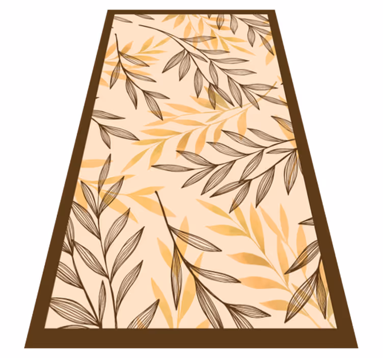 Autumn Foliage Motif floral rug - TenStickers