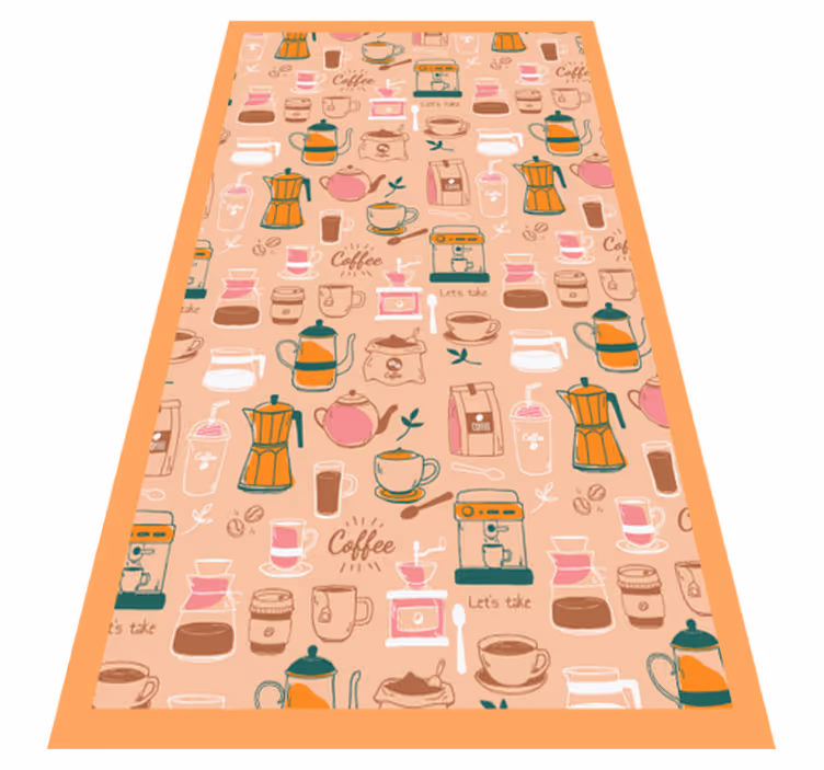 Cafeteria Collage kitchen mat - TenStickers