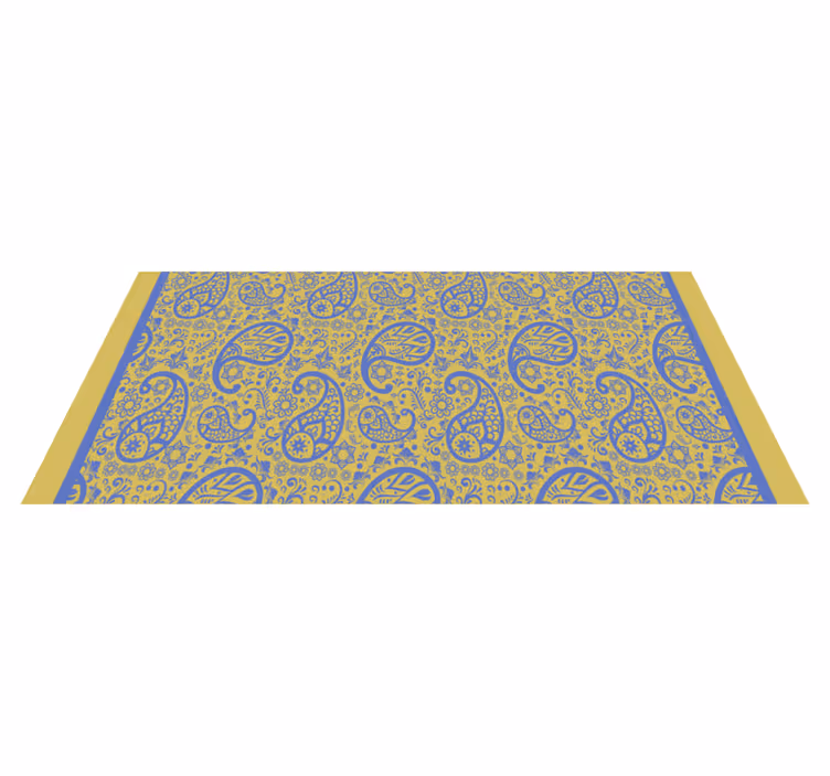 Paisley Swirls bedroom carpet - TenStickers