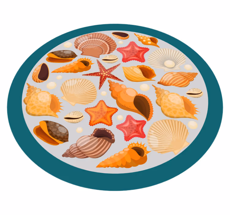 Seashell Collection animal mat - TenStickers